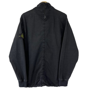 Stone Island Black Half Zip Pullover Smock - Large (L) PTP 25.5"