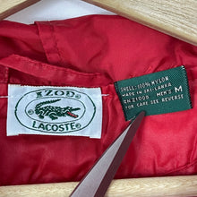 Load image into Gallery viewer, Vintage Red Lacoste Izod Half Zip Cagoule - Medium (M) PTP 24&quot;
