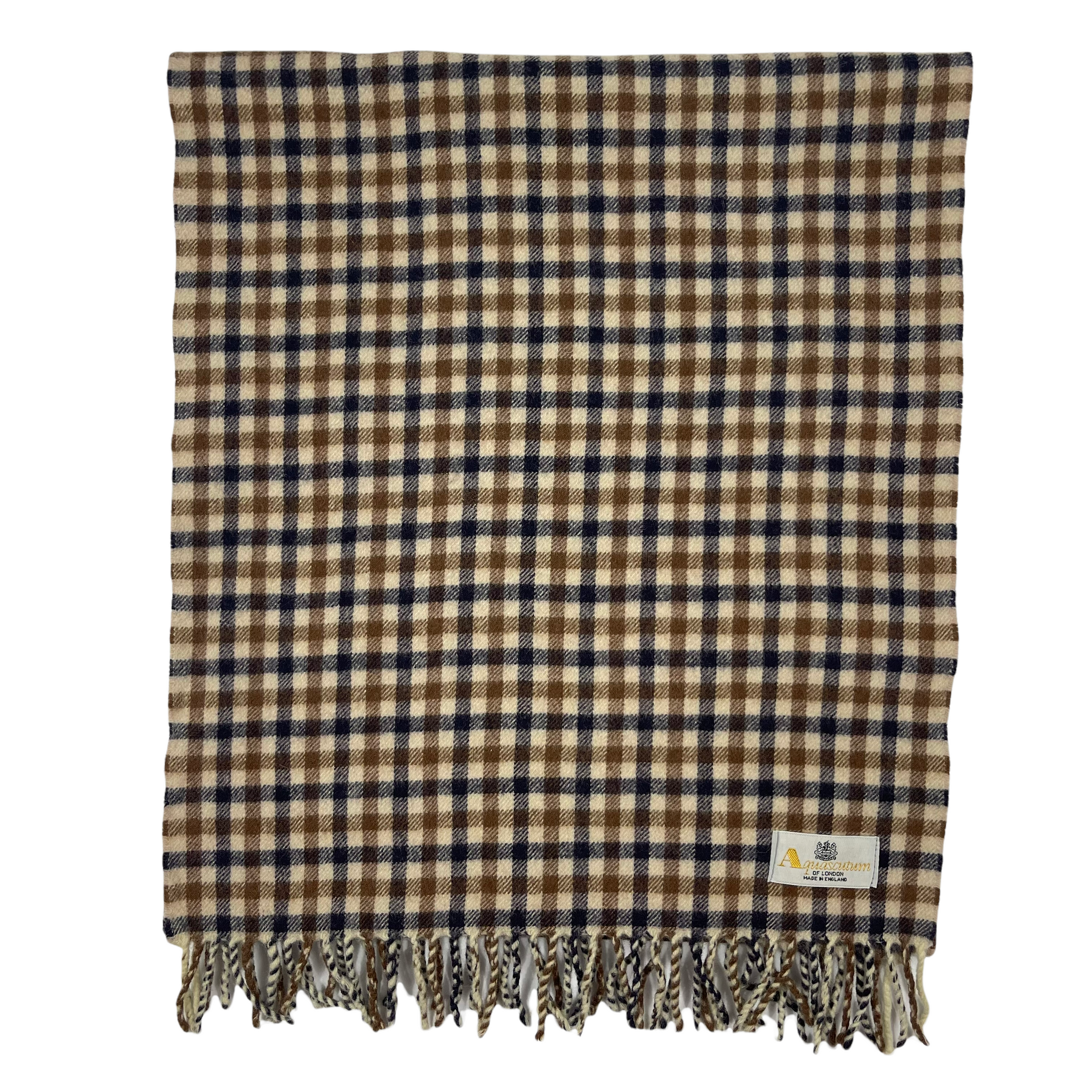 Aquascutum Classic House Check 100 Lambswool Scarf One Size