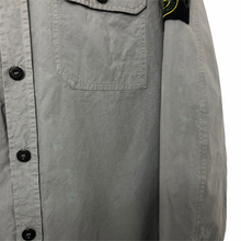 Load image into Gallery viewer, Stone Island Grey Button Up Lightweight Overshirt - Large (L) PTP 20&quot;
