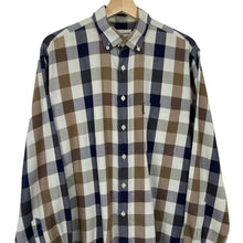 Load image into Gallery viewer, Aquascutum Block Check Long Sleeved Shirt - Large (L) PTP 24.5&quot;
