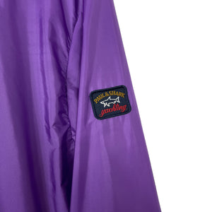 Paul and Shark Purple Hooded Logo Jacket - Large (L) PTP 21.5"