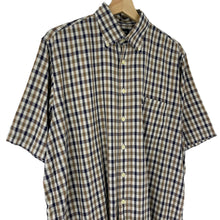 Load image into Gallery viewer, Aquascutum House Check Short Sleeved Shirt - Large (L) PTP 24.25&quot;
