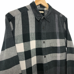 Burberry Brit Grey Nova Check Long Sleeved Shirt - Medium (M) PTP 20.5"