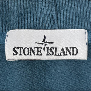 Stone Island Blue Reflective Crew Neck Sweater - Double Extra Large (XXL) PTP 25.75"