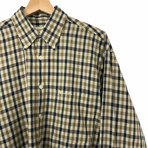 Aquascutum House Check Long Sleeved Shirt - Medium (M) PTP 22"