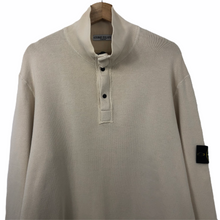 Load image into Gallery viewer, Stone Island Cream Half Zip Sweater - Double Extra Large (XXL) PTP 25.5&quot;
