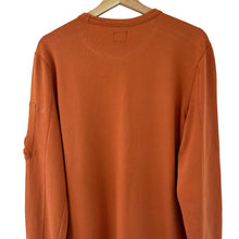 Load image into Gallery viewer, C.P Company Orange Crew Neck Lens Sweater - Medium (M) PTP 21&quot;
