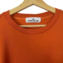 Load image into Gallery viewer, Stone Island Orange Short Sleeved Logo T-Shirt - Double Extra Large (XXL) PTP 24.5&quot;
