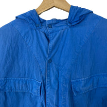 Load image into Gallery viewer, C.P Company Blue Goggle Hooded Overshirt - Triple Extra Large (XXXL) PTP 26&quot;
