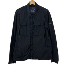 Load image into Gallery viewer, Paul and Shark Navy Econyl Nylon Metal Overshirt - Large (L) PTP 24&quot;
