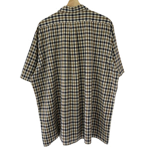 Aquascutum House Check Short Sleeved Shirt - Double Extra Large (XXL) PTP 28.5"