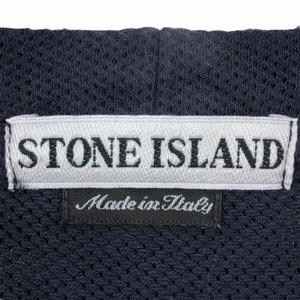 Vintage Stone Island Navy Spell-Out Logo Sweater - Large (L) PTP 23.5"