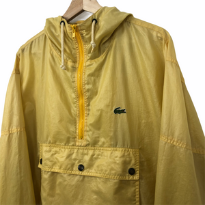 Vintage Yellow Lacoste Izod Half Zip Cagoule - Large (L) PTP 25.5"