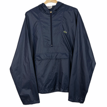 Load image into Gallery viewer, Vintage Navy Lacoste Izod Half Zip Cagoule - Large (L) PTP 25.25&quot;
