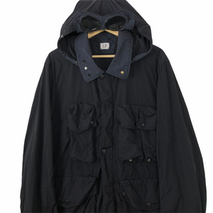 C.P Company Dark Navy Multi Pocket Goggle Jacket - 54 PTP 24.25"