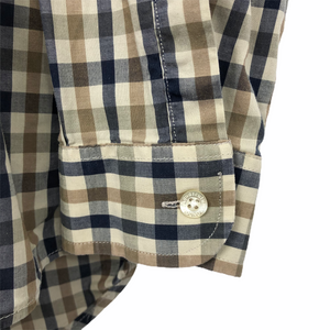 Aquascutum House Check Long Sleeved Shirt - Medium (M) PTP 22"