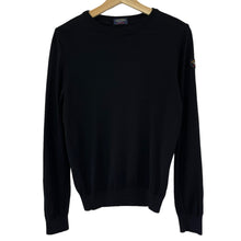 Load image into Gallery viewer, Paul and Shark Black Crew Neck Wool Sweater - Small (S) PTP 18.5&quot;
