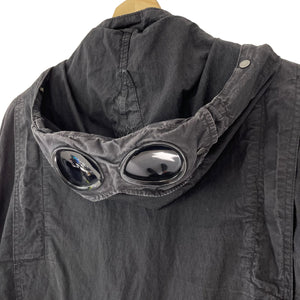 C.P Company Black Goggle Hooded Overshirt - Double Extra Large (XXL) PTP 24"