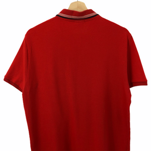 Lacoste Red Short Sleeved Polo - Medium (M) PTP 20.5"