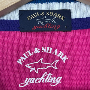 Paul and Shark Blue Crew Neck Sweater - Large (L) PTP 23.5"