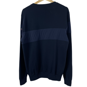 Paul and Shark Navy Crew Neck Sweater - Large (L) PTP 21.75"