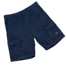 Load image into Gallery viewer, Paul and Shark Navy Bermuda Cargo Shorts - W 34&quot;
