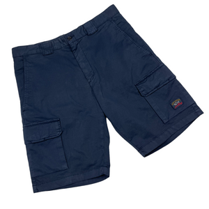 Paul and Shark Navy Bermuda Cargo Shorts - W 34"