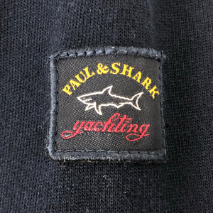 Paul and Shark Navy Logo Crew Neck Sweater - Medium (M) PTP 21.25"