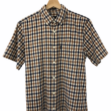 Load image into Gallery viewer, Aquascutum House Check Short Sleeved Shirt - Medium (M) PTP 20.5&quot;
