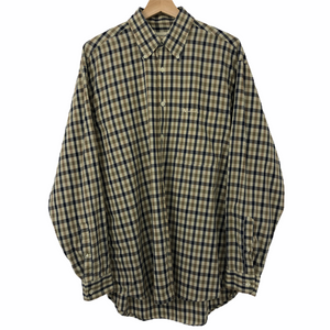 Aquascutum House Check Long Sleeved Shirt - Medium (M) PTP 22"