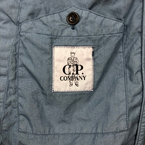 C.P Company Light Blue Arm Viewer Lens Hooded Jacket - 52 PTP 22.5"