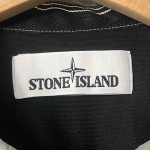 Stone Island Grey Button Up Lightweight Overshirt - Large (L) PTP 20"