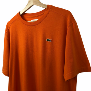 Lacoste Orange Short Sleeved Logo T-Shirt - Large (L) PTP 22.5"