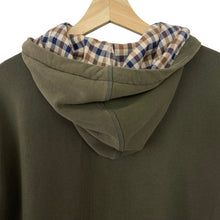 Load image into Gallery viewer, Aquascutum Khaki Green Full Zip Logo Hoody - Large (L) PTP 22&quot;
