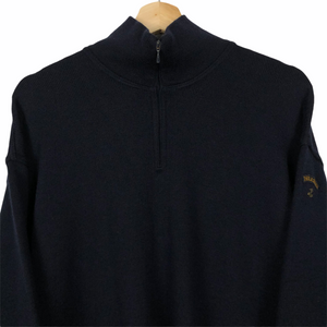 Paul and Shark Navy Bretagne Half Zip Pullover - Extra Large (XL) PTP 24.25"