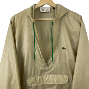 Vintage Beige Lacoste Izod Half Zip Cagoule - Medium (M) PTP 23"