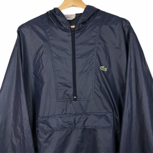 Vintage Navy Lacoste Izod Half Zip Cagoule - Large (L) PTP 25.25"