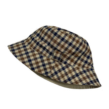 Load image into Gallery viewer, Aquascutum House Check / Beige Reversible Bucket Hat - One Size Fits All
