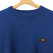 Load image into Gallery viewer, Vintage Blue Paul and Shark Bretagne Sweater - Medium (M) PTP 24&quot;
