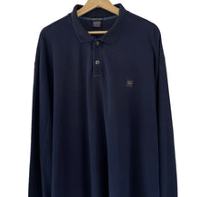 Load image into Gallery viewer, Paul and Shark Navy Long Sleeved Polo - Five Extra Large (5XL) PTP 31&quot;
