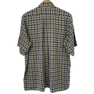 Aquascutum House Check Short Sleeved Shirt - Medium (M) PTP 22.25"