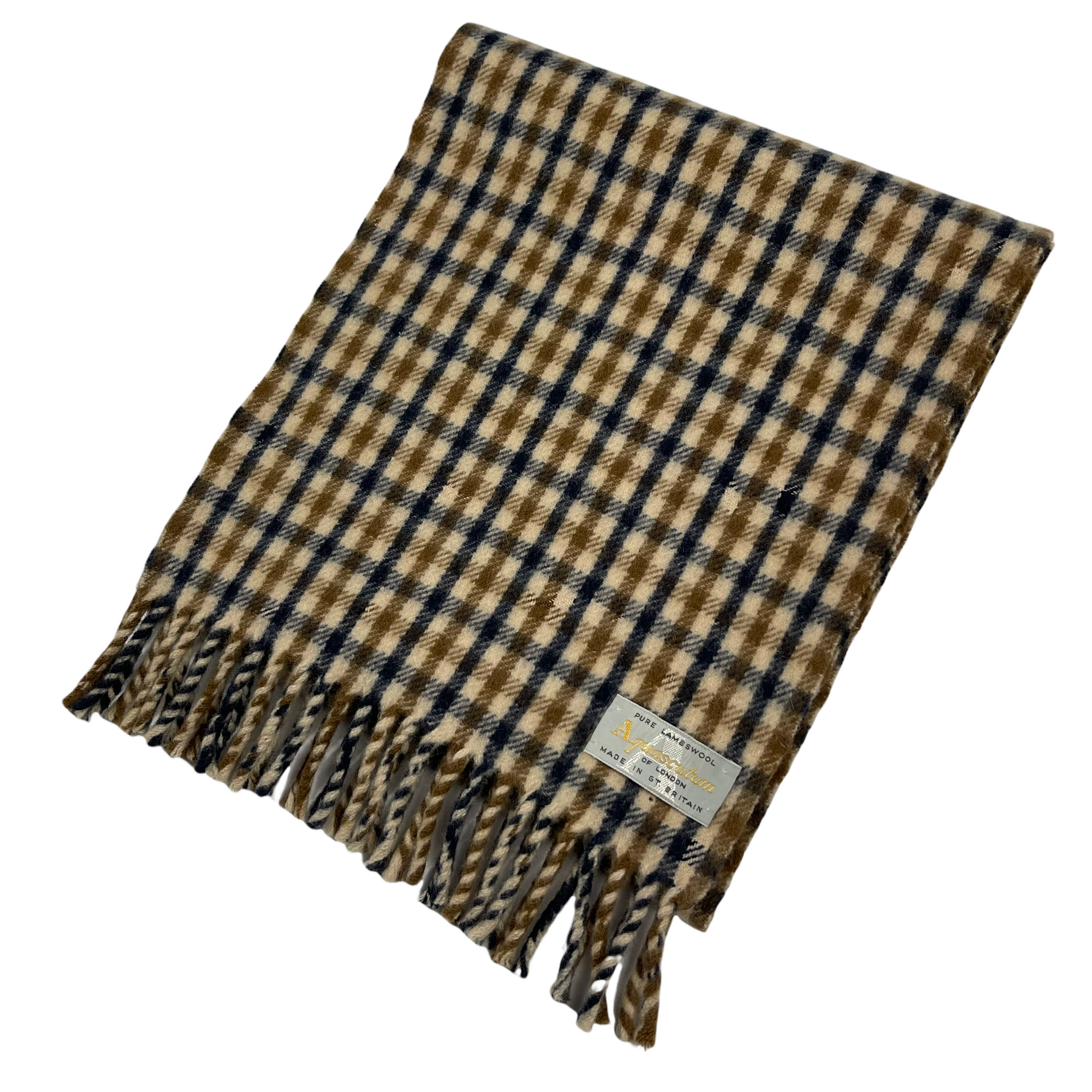 Aquascutum Classic House Check Pure Lambswool Scarf One Size