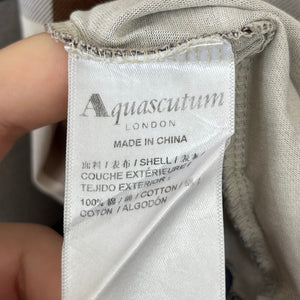 Aquascutum Block Check Short Sleeved T-Shirt - Double Extra Large (XXL) PTP 25"