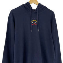 Load image into Gallery viewer, Paul and Shark Navy Centre Logo Hoody - Medium (M) PTP 22.5&quot;
