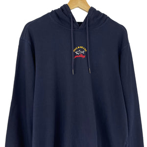 Paul and Shark Navy Centre Logo Hoody - Medium (M) PTP 22.5"