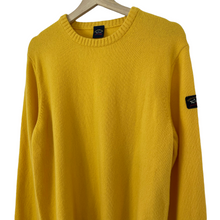 Load image into Gallery viewer, Paul and Shark Yellow Crew Neck Sweater - Large (L) PTP 22&quot;
