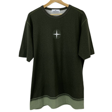 Load image into Gallery viewer, Stone Island Olive Short Sleeved Logo T-Shirt - Large (L) PTP 22.5&quot;
