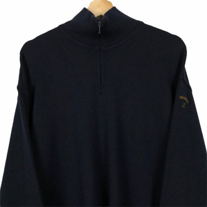 Paul and Shark Navy Bretagne Half Zip Pullover - Extra Large (XL) PTP 24.25"