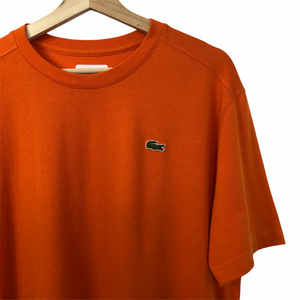 Lacoste Orange Short Sleeved Logo T-Shirt - Large (L) PTP 22.5"